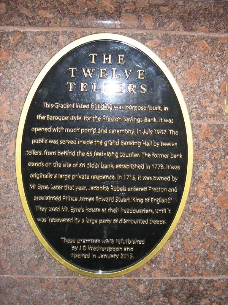 Twelve Tellers Plaque. (Pub, External). Published on 26-09-2026