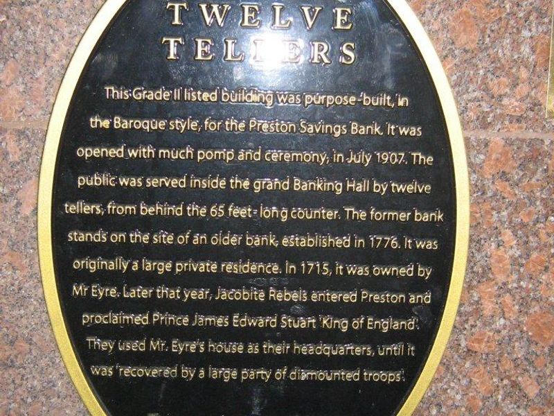 Twelve Tellers Plaque. (Pub, External). Published on 26-09-2026