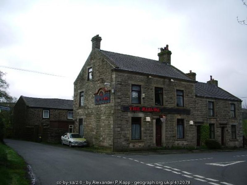 Railway at White Coppice. (Pub, External, Key). Published on 16-07-2015