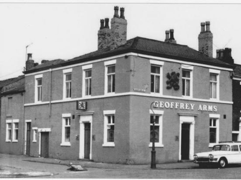 Geoffrey Arms, (Preston Inns & Taverns blogspot). (Pub, External, Key). Published on 08-02-2016 