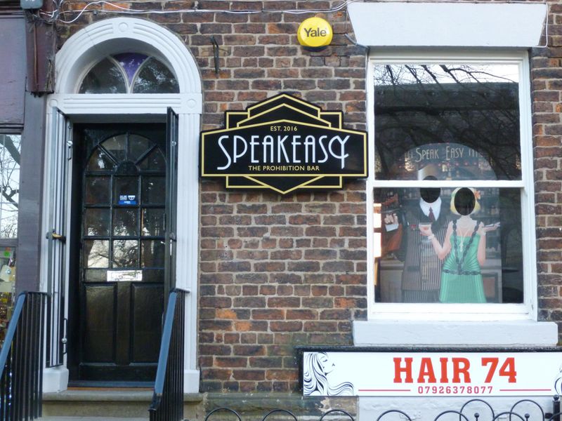 SpeakEasy. (Pub, External, Sign). Published on 12-12-2020