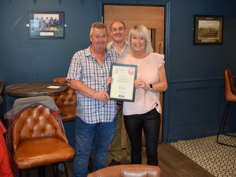 Croston Sports Club 2022 COTY. (Award). Published on 27-05-2022