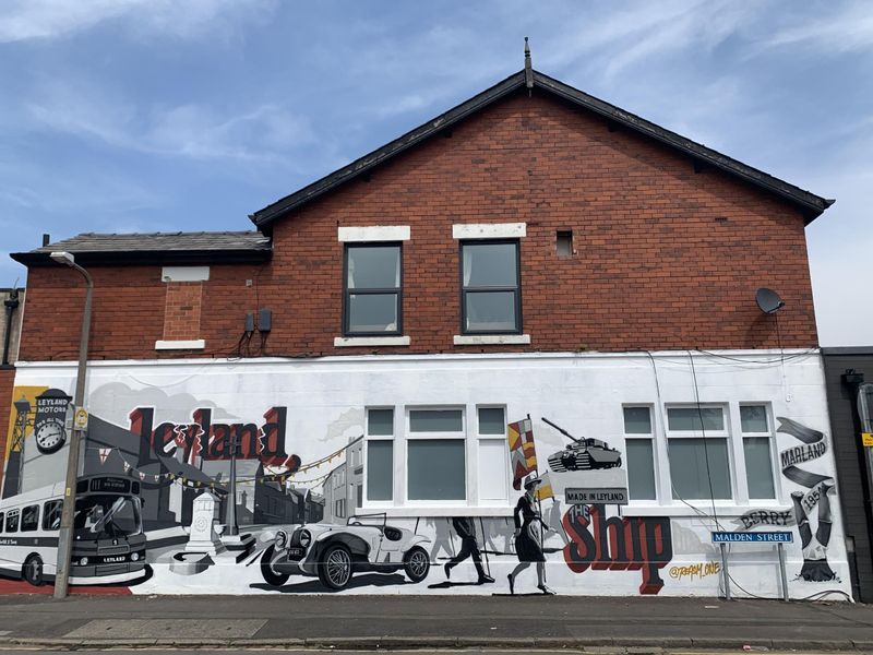 June 2025 The Ship Mural. (Pub, External). Published on 20-06-2025 