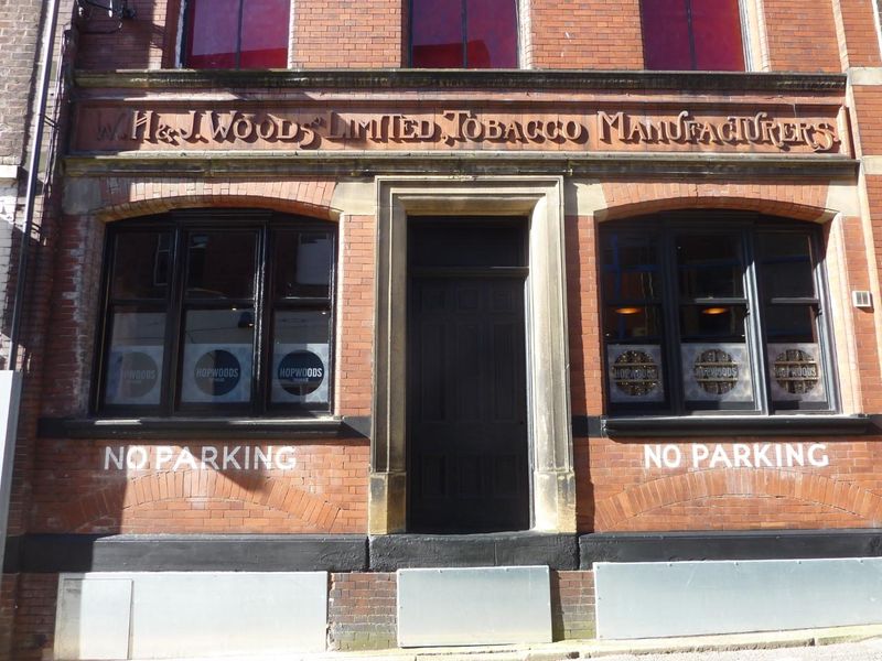W, H & J Woods Limited Window Etching 13.03.2022 David Sherliker. (Pub, External). Published on 15-03-2022
