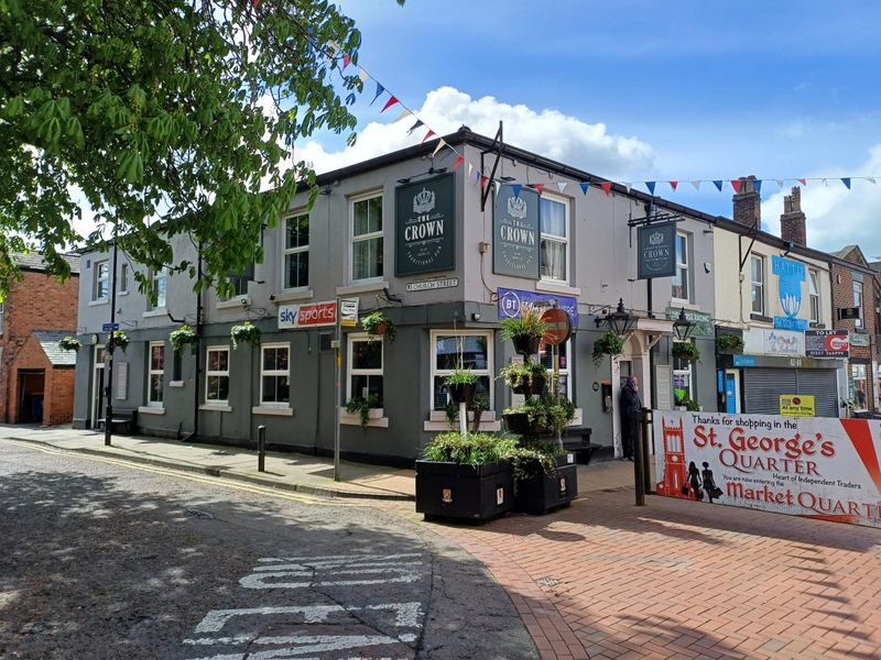 Crown, Chorley 17.4.24 (Adrian Smith). (Pub, External, Key). Published on 04-05-2024