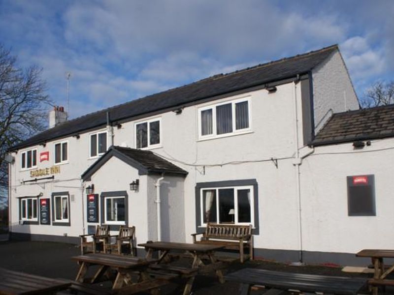 Saddle Inn, Bartle, Feb 2018. (Pub, External, Key). Published on 08-02-2018