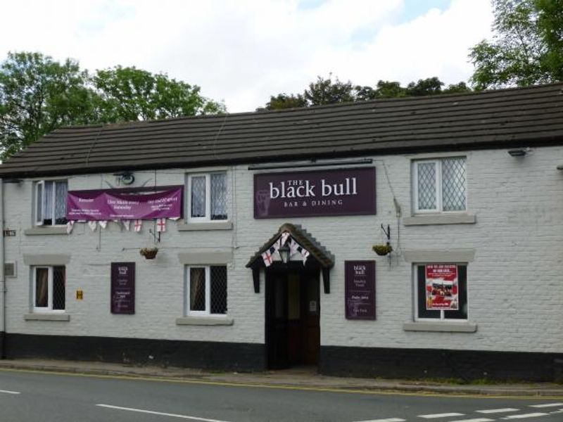 Black Bull at Leyland. (Pub, External, Key). Published on 11-08-2014