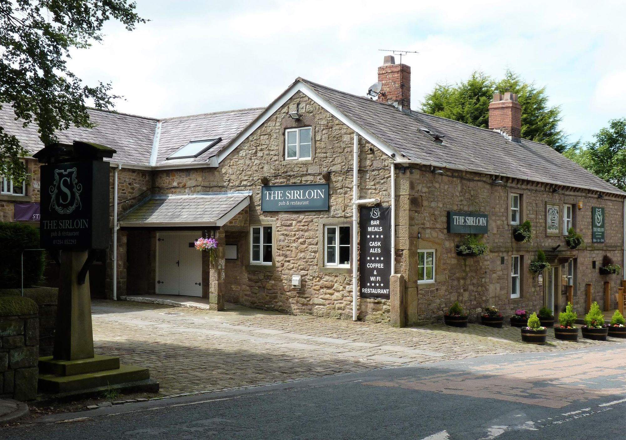 Sirloin, Hoghton, July 2017. (Pub, External, Key). Published on 09-08-2017