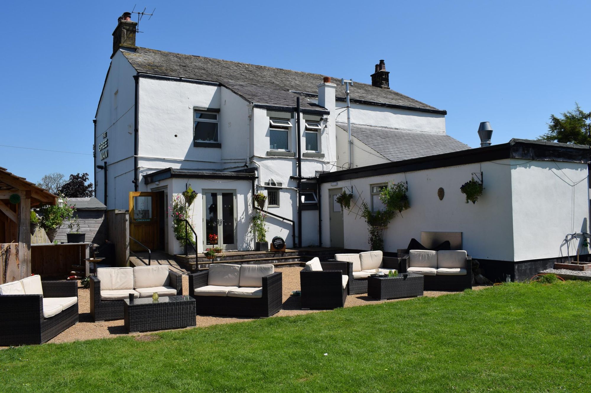 Green Man, rear elevation 17.7.17. (Pub, External, Garden). Published on 27-07-2017