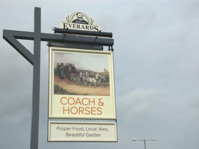 Coach & Horses, Markfield. (Sign). Published on 28-01-2016