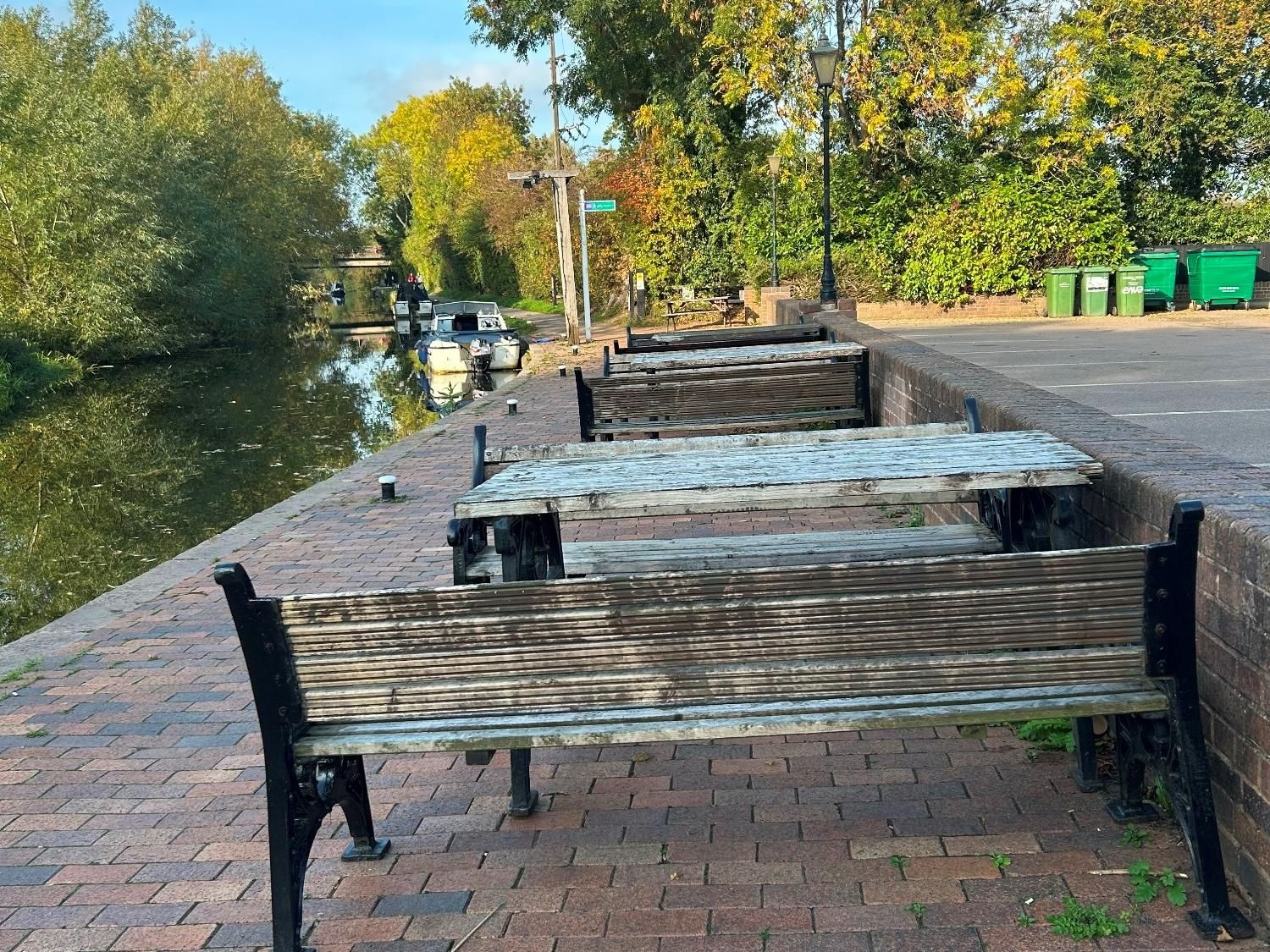 Canalside patio 2025. (Pub, External, Garden). Published on 08-11-2025