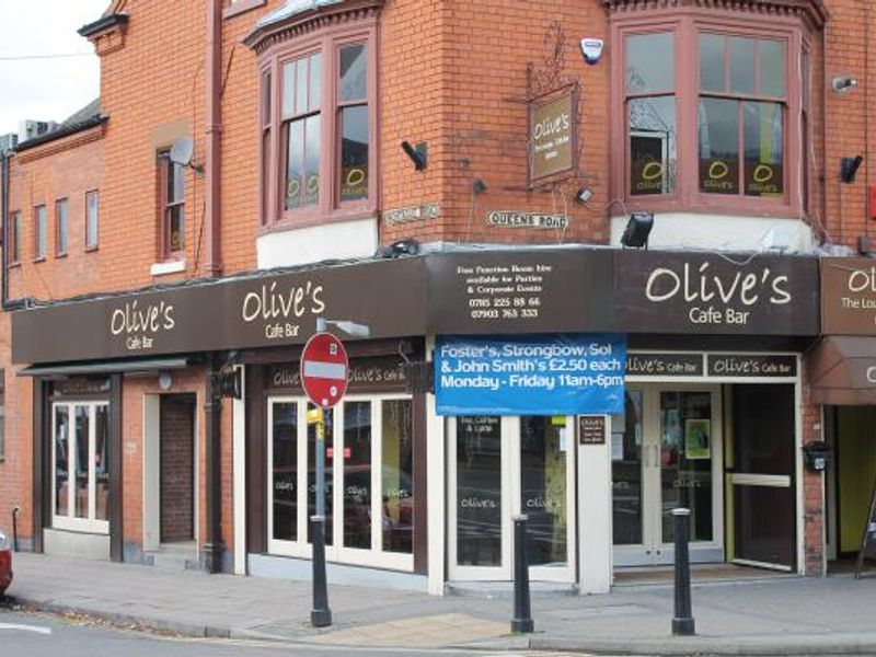 Olives Cafe Bar Liecester. (Pub, External, Bar). Published on 19-11-2012