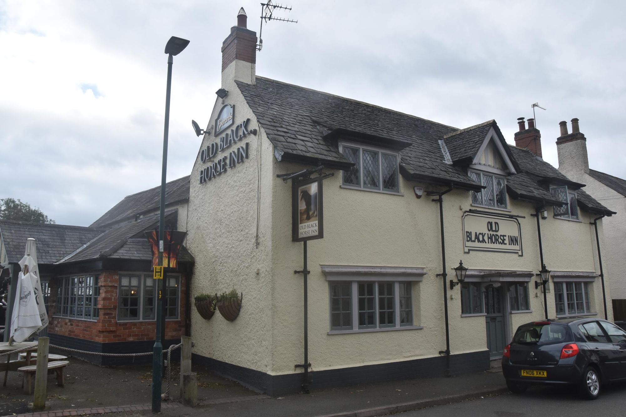 Old Black Horse, Houghton on the Hill. (Pub, External, Key). Published on 08-10-2023