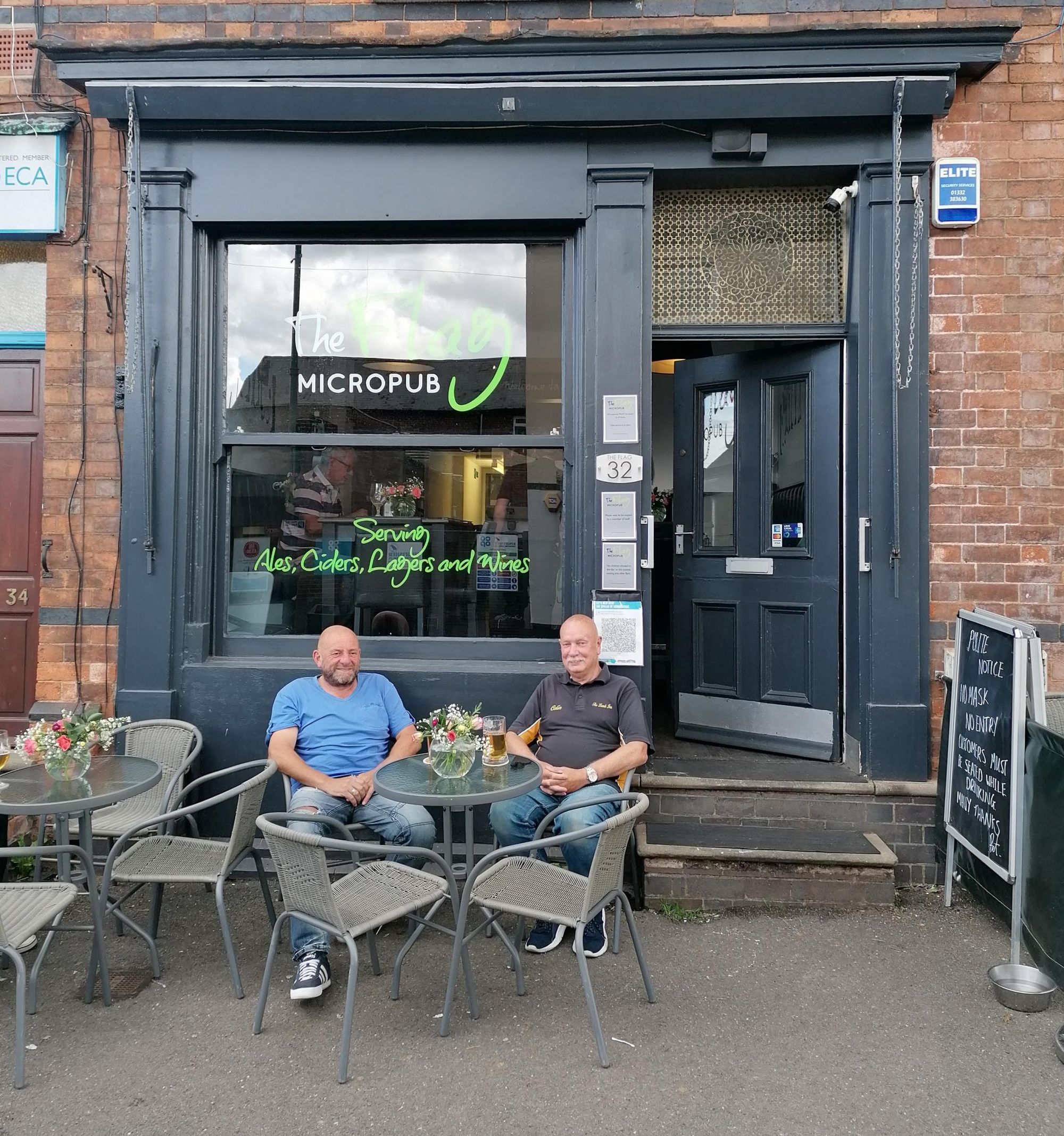 The Flag exterior.. (Pub, Customers, Key). Published on 08-07-2021