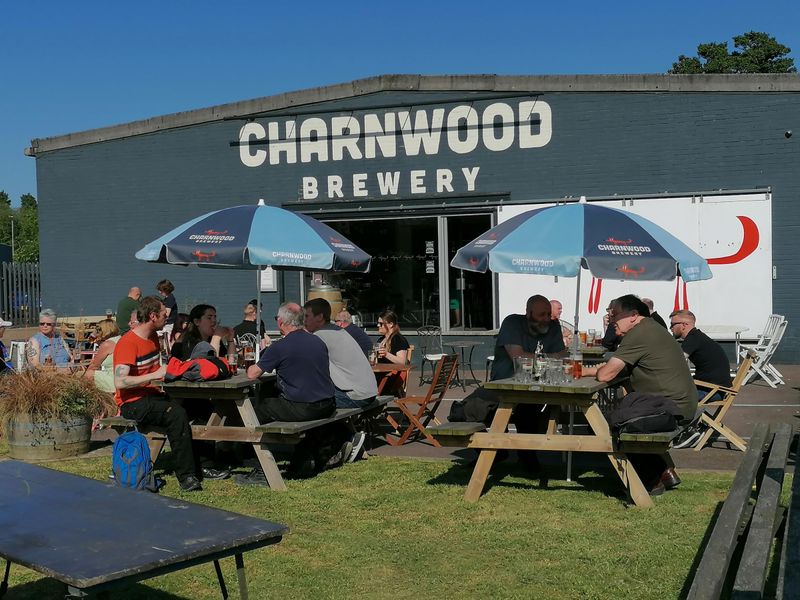 Charnwood Brewery Bar. (Brewery, External, Customers). Published on 26-05-2023