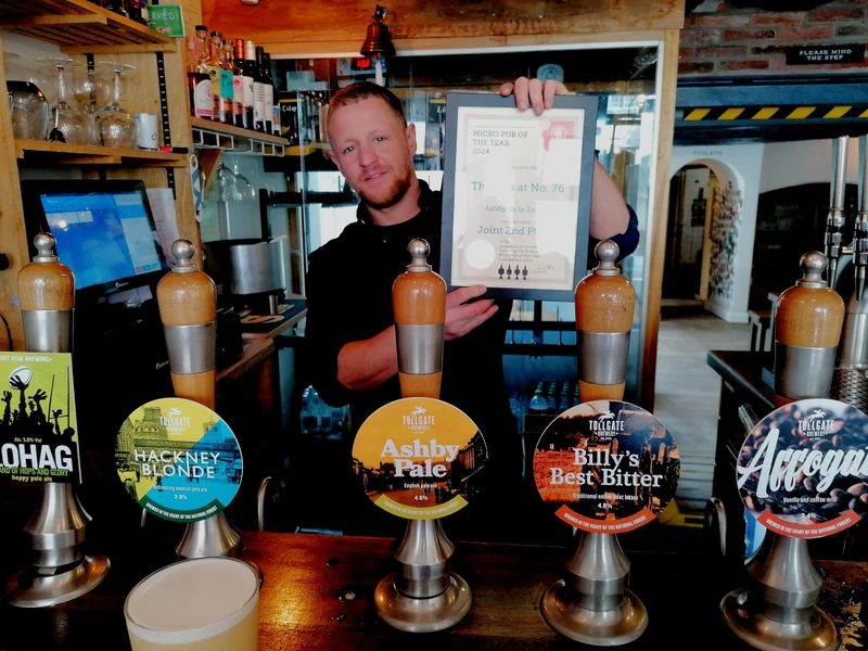 Tap at No. 76, Ashby de la Zouch. (Pub, Publican, Award, Key). Published on 06-05-2024