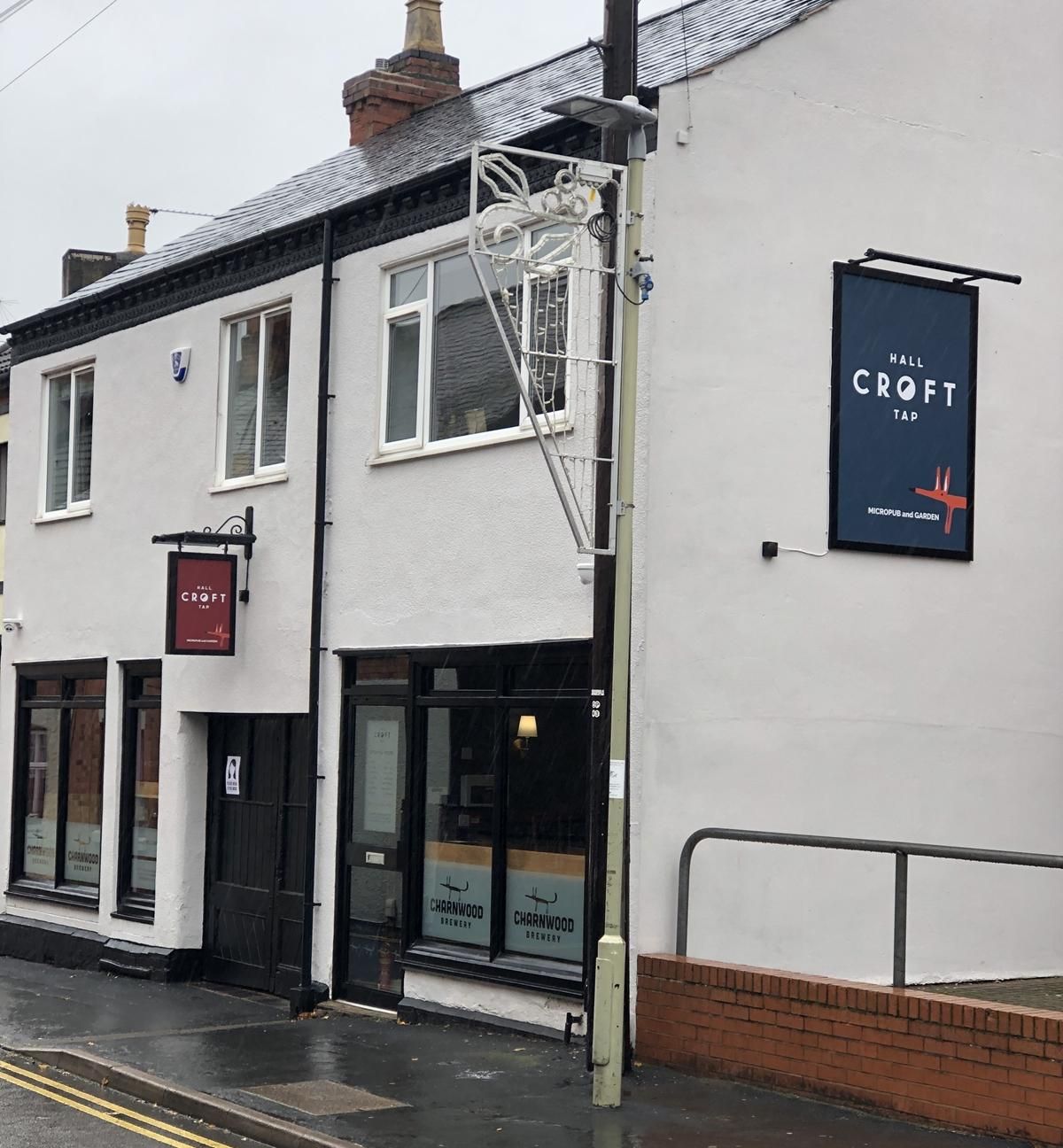 Hall Croft Tap, Shepshed. (Pub, External, Sign, Key). Published on 12-11-2020