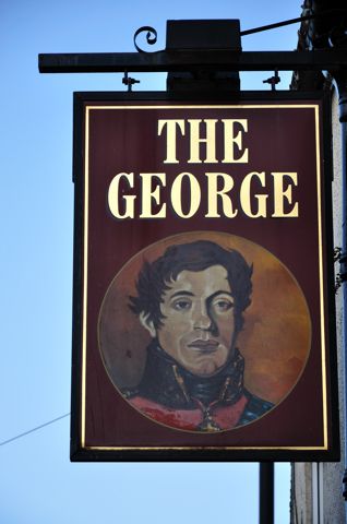Pub sign George Inn. (Pub, Sign). Published on 01-01-1970