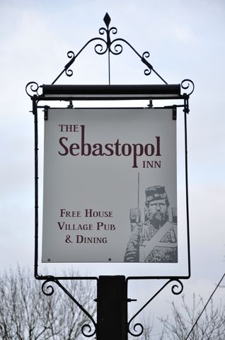 Pub sign Sebastapol Inn. (Pub, Sign). Published on 01-01-1970