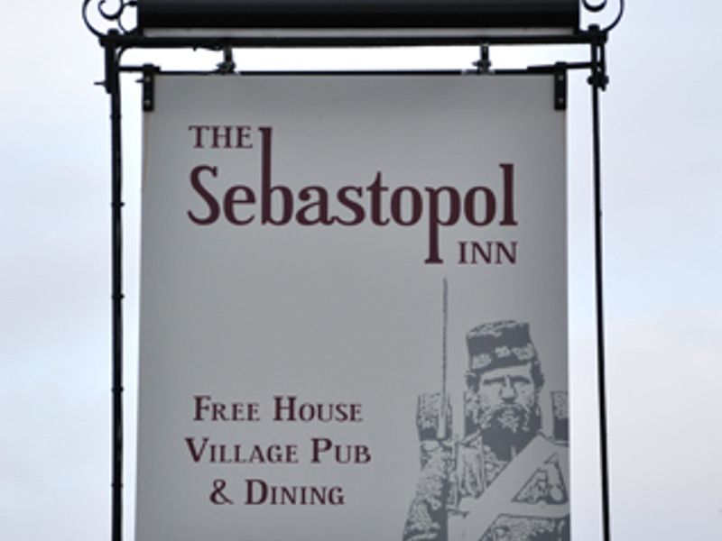 Pub sign Sebastapol Inn. (Pub, Sign). Published on 01-01-1970