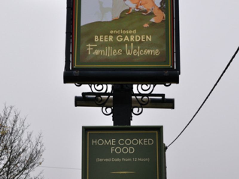 Pub sign Fox & Hounds. (Pub, Sign). Published on 01-01-1970