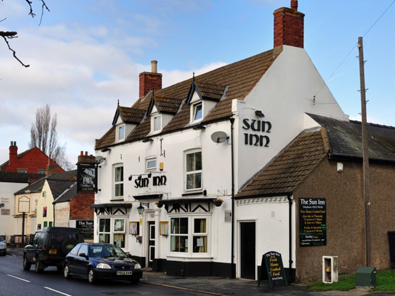 Sun Inn at Saxilby. (Pub, External, Key). Published on 01-01-1970