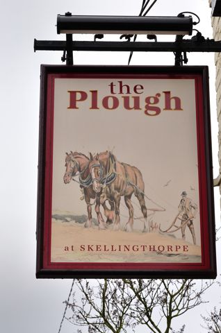 Pub sign Plough Inn. (Pub, Sign). Published on 01-01-1970