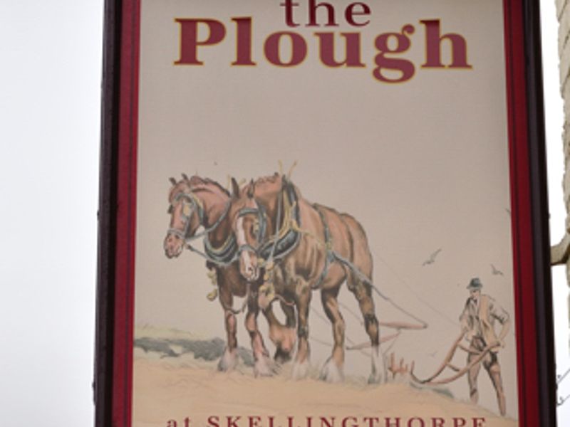 Pub sign Plough Inn. (Pub, Sign). Published on 01-01-1970 