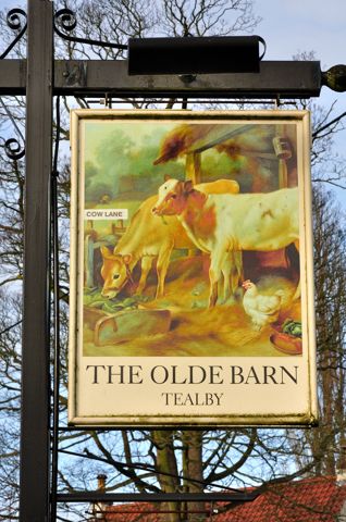 Pub sign Olde Barn Inn. (Pub, Sign). Published on 01-01-1970