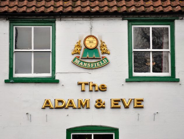 Adam & Eve Hotel at Wragby. (Pub, Sign). Published on 01-01-2012