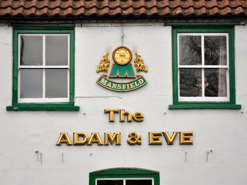 Adam & Eve Hotel at Wragby. (Pub, Sign). Published on 01-01-2012