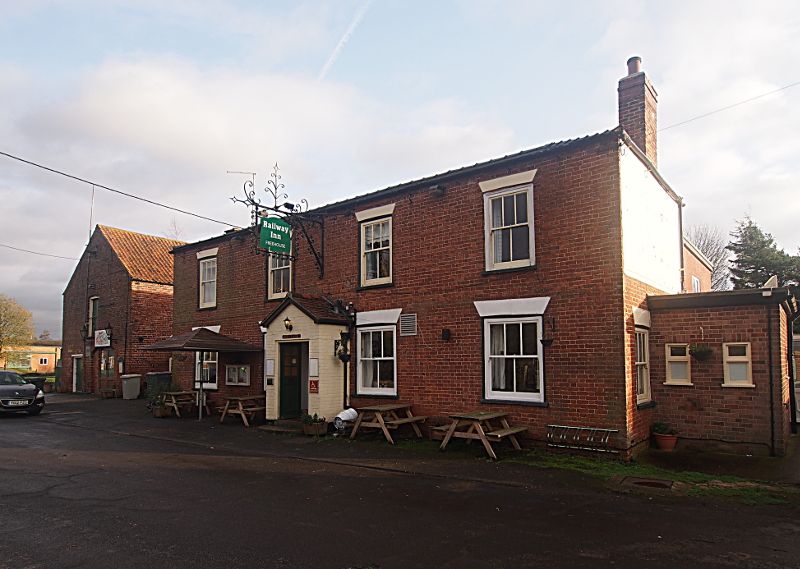 Railway Inn at Kirkstead Bridge. (Pub, External, Key). Published on 01-01-1970
