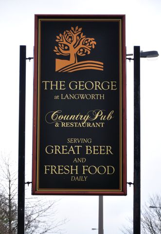 Pub sign The George. (Pub, Sign). Published on 01-01-1970