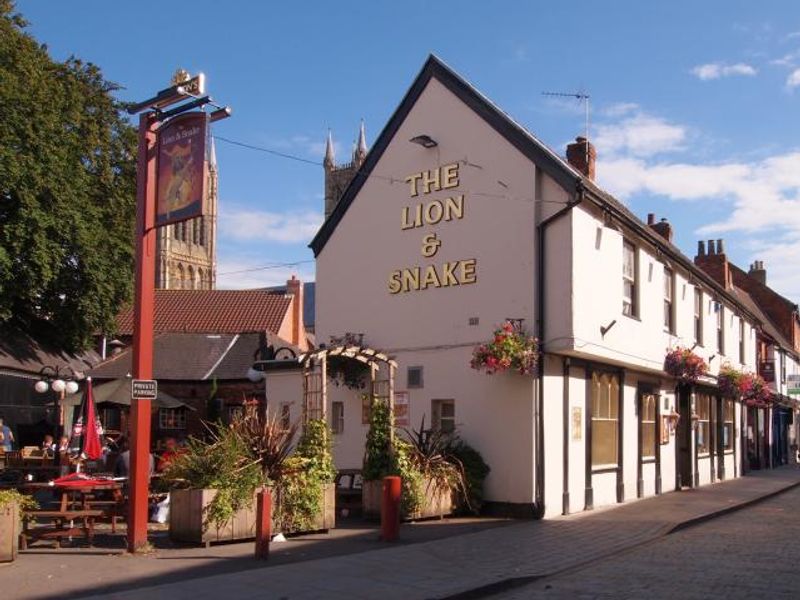 Lion & Snake at Lincoln. (Pub, External, Key). Published on 08-09-2013