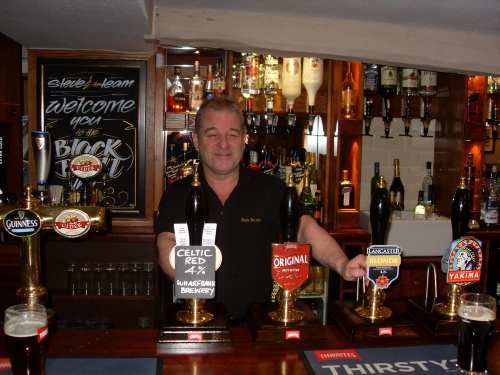 Black Bull-Brookhouse-Steve at the Black Bull, Brookhouse, March. (Pub, Publican). Published on 24-07-2013