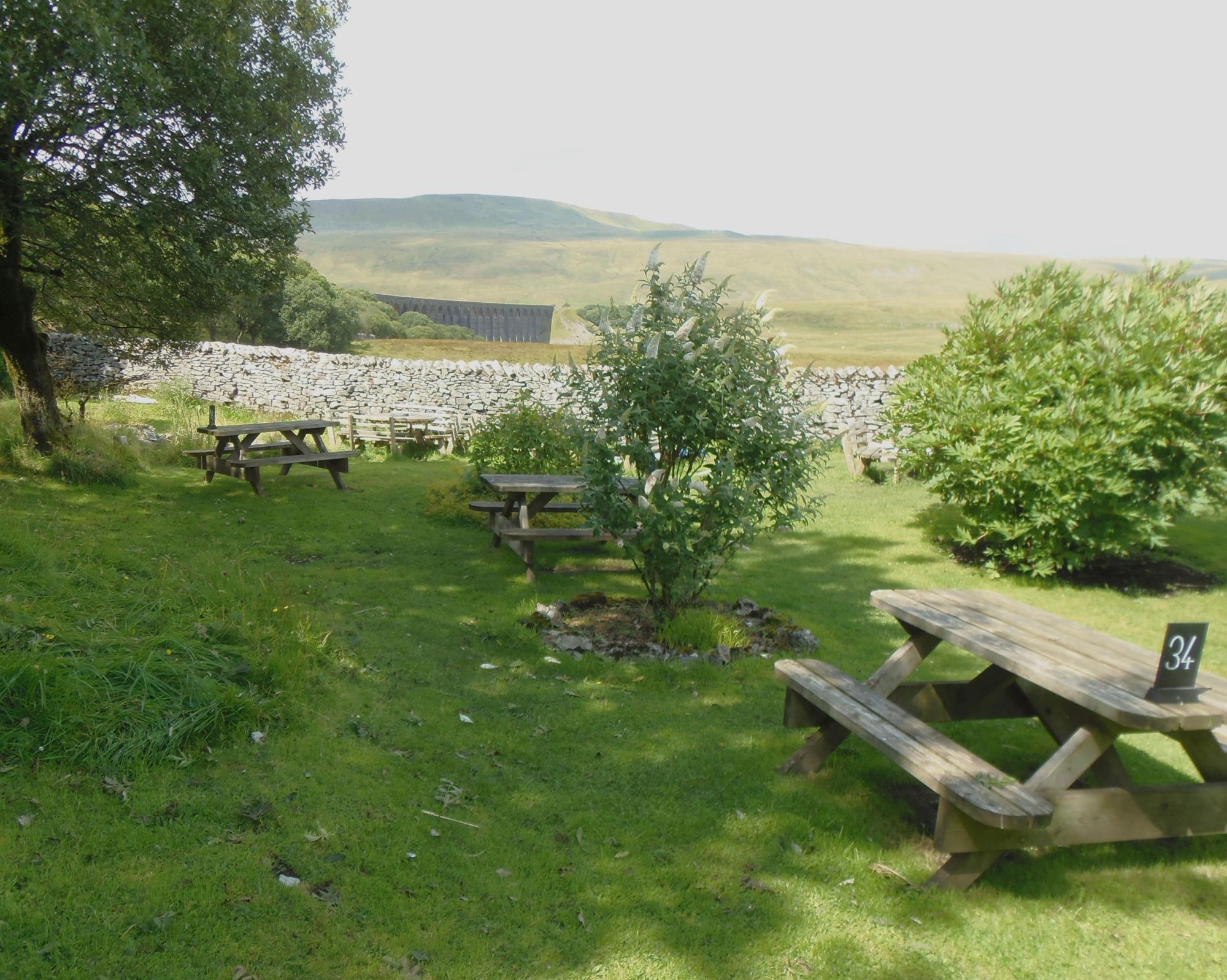 Pub Garden Aug 2025, overlooking viaduct. (Pub, Garden). Published on 09-08-2025