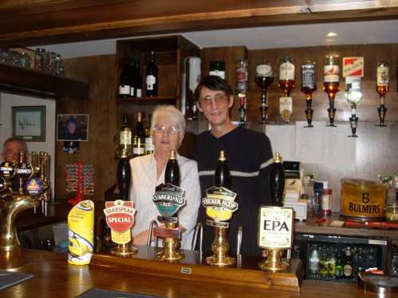 Russell (landlord) & Joan (staff), Silverdale Hotel, March 2014. (Pub, Publican). Published on 03-05-2014 