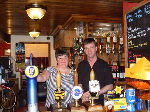 Greyhound-Halton-Colin & Tracey at the Greyhound, Halton, March . (Pub, Publican). Published on 24-07-2013