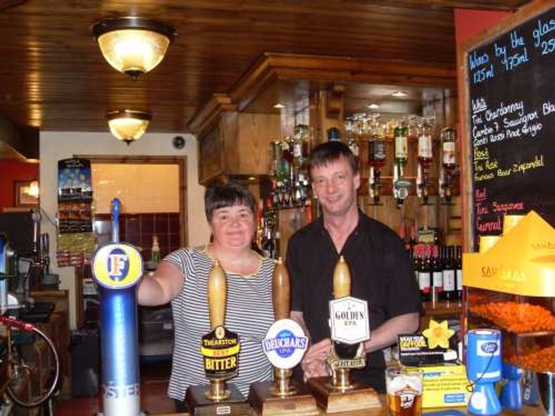 Greyhound-Halton-Colin & Tracey at the Greyhound, Halton, March . (Pub, Publican). Published on 24-07-2013 