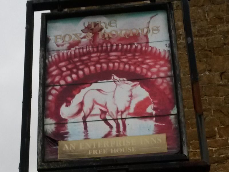 Fox & Hounds, Knossington pub sign. (Sign). Published on 01-01-1970