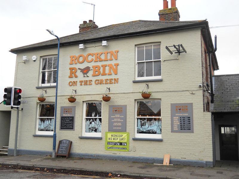 Rockin Robin on the Green - Barming. (Pub, External, Sign, Key). Published on 08-12-2018