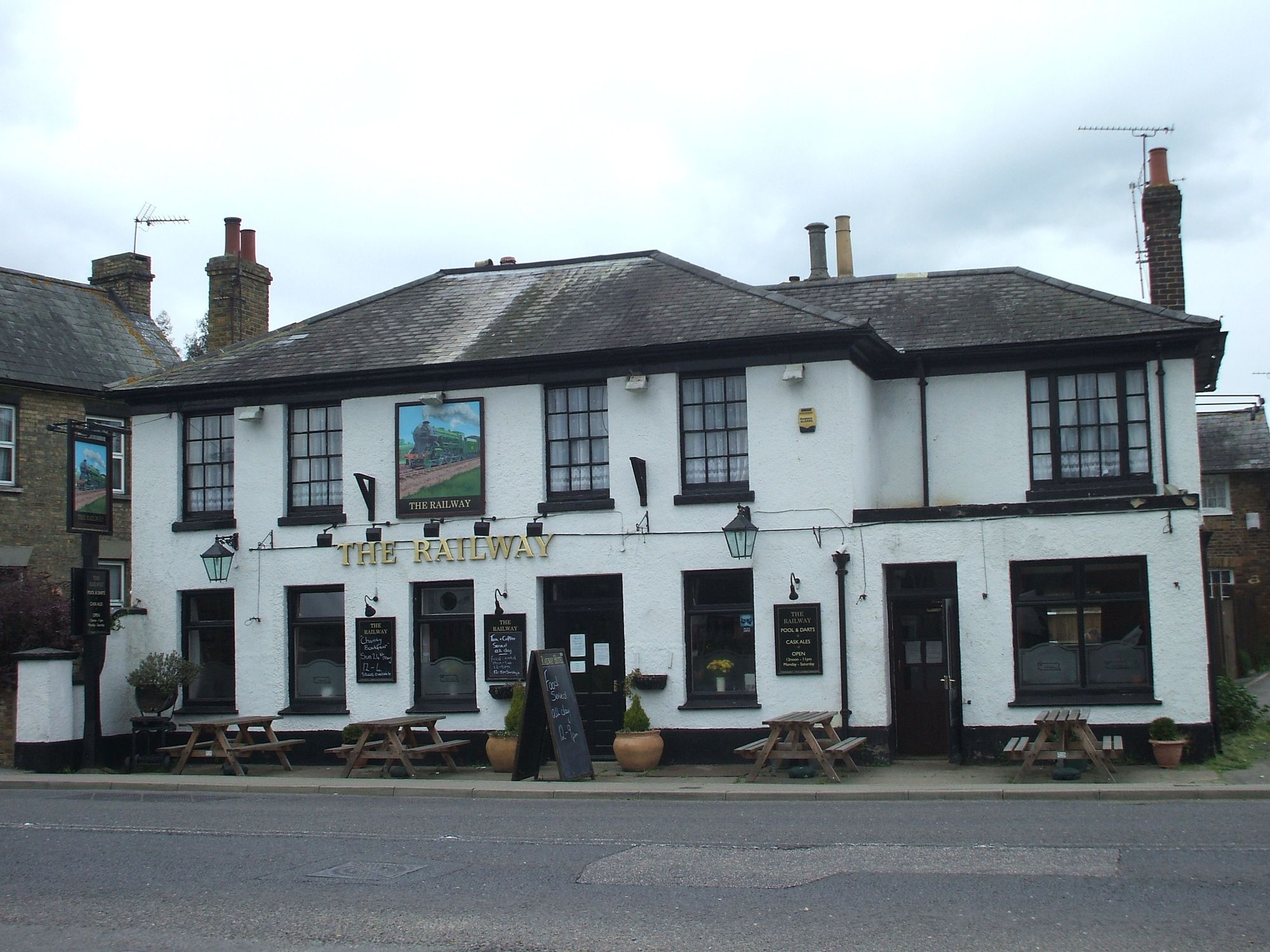 Railway - Wateringbury. (Pub, External, Key). Published on 05-05-2013