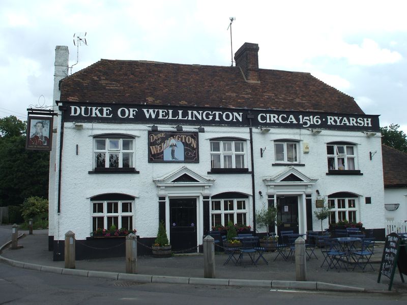 Duke of Wellington - Ryarsh. (Pub, External, Key). Published on 03-05-2013
