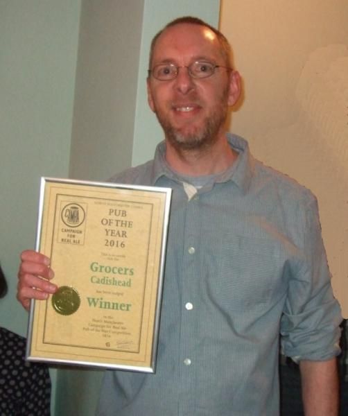 2016 Pub of the Year - Salford CAMRA. (Award). Published on 17-05-2016