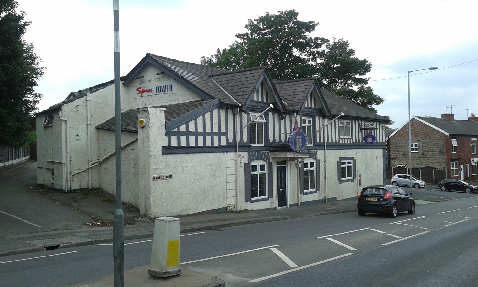 Wrights Arms as Spice Tower - Offerton. (Pub, External). Published on 08-08-2014