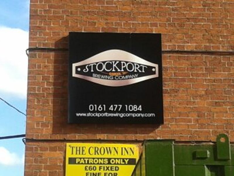 Stockport Brewing Co sign - Stockport. (Pub, Sign). Published on 13-11-2014 