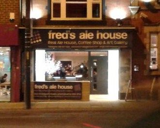 Fred's Ale House at night - Levenshulme. (Pub, External). Published on 03-03-2015