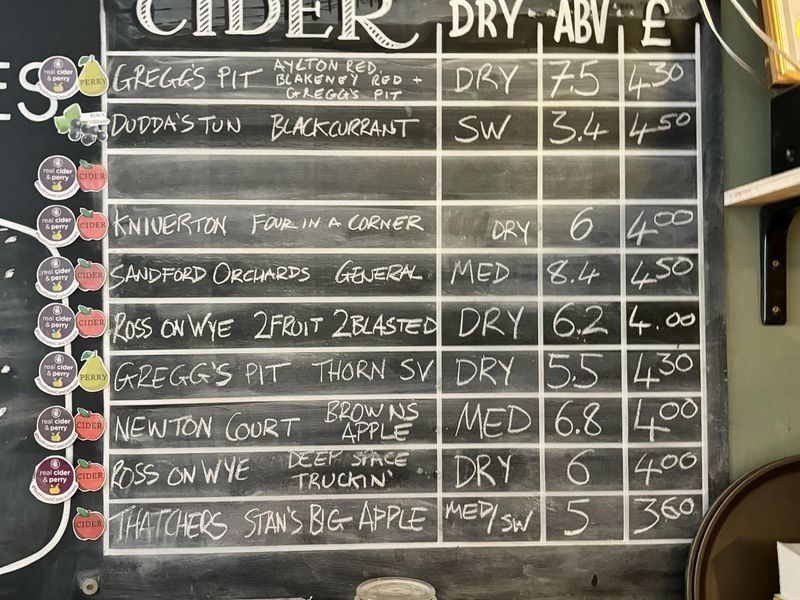 Stockport - Petesgate Tap, Sample Cider List 2024 07 21. (Pub, Bar). Published on 23-07-2024