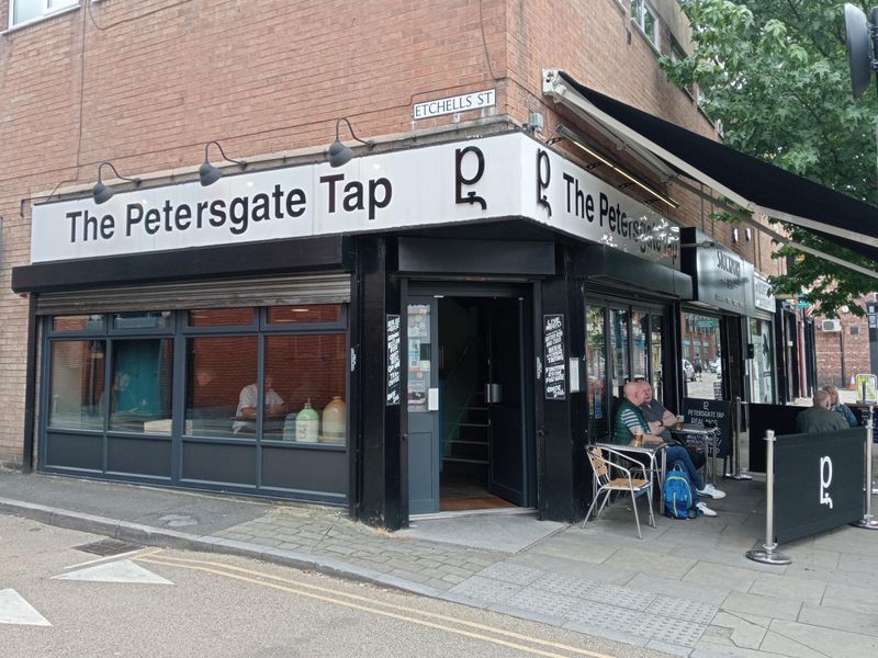 Stockport - Petersgate Tap 2026 09 18. (Pub, External, Key). Published on 19-09-2026