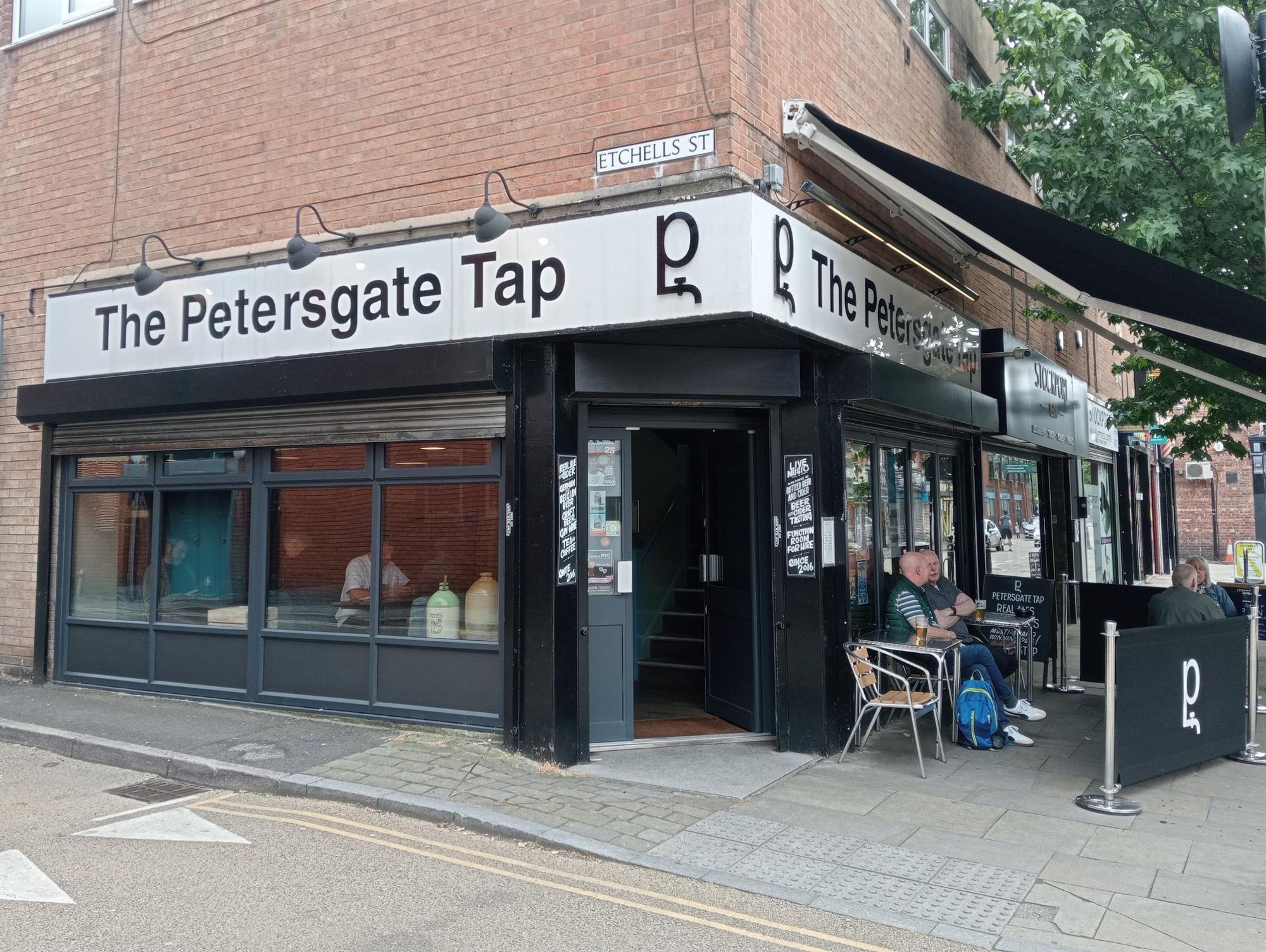 Stockport - Petersgate Tap 2026 09 18. (Pub, External, Key). Published on 19-09-2026